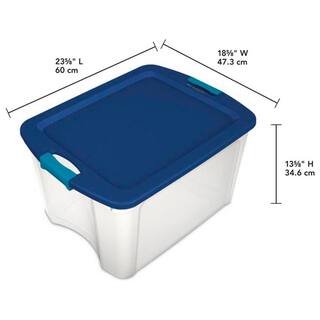 Sterilite 18 Gal. Durable Latch and Carry Storage Bin Box Container (12-Pack) 12 x 14469606