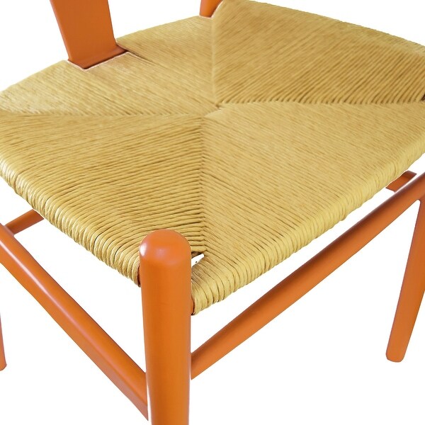 Dining Armchair with Woven Paper-cord Seat
