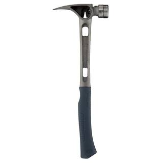 Stiletto 15 oz. TiBone 3 Smooth Face Hammer with 18 in. Curved Handle and 9 oz. Drywall Axe Fiberglass Hammer with 13 in. Handle TB3SC-DRYAXE9-F