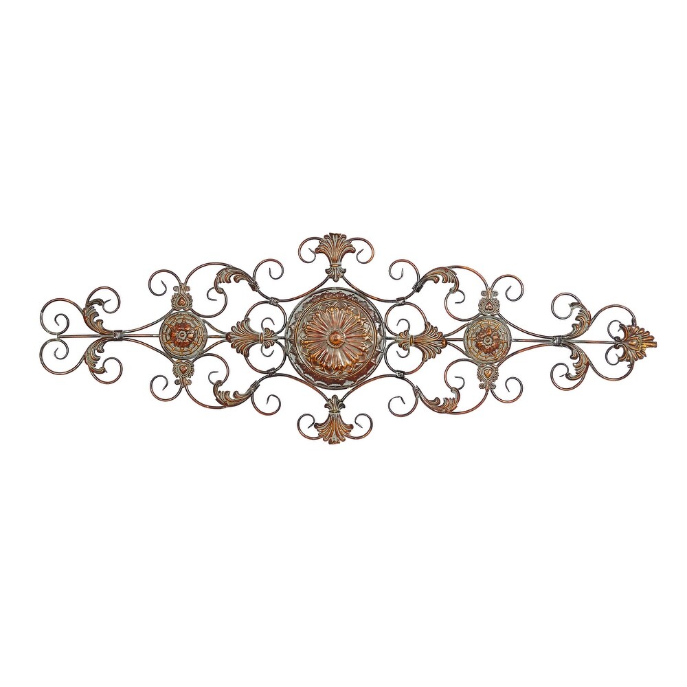 Brown Metal Rustic Ornamental Wall Decorl