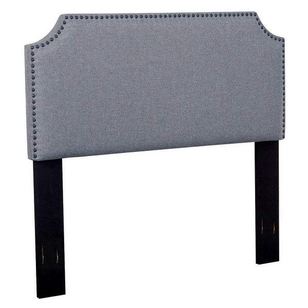 Morden Full/Queen Nailhead Upholstered Fabric Headboard - - 12531775