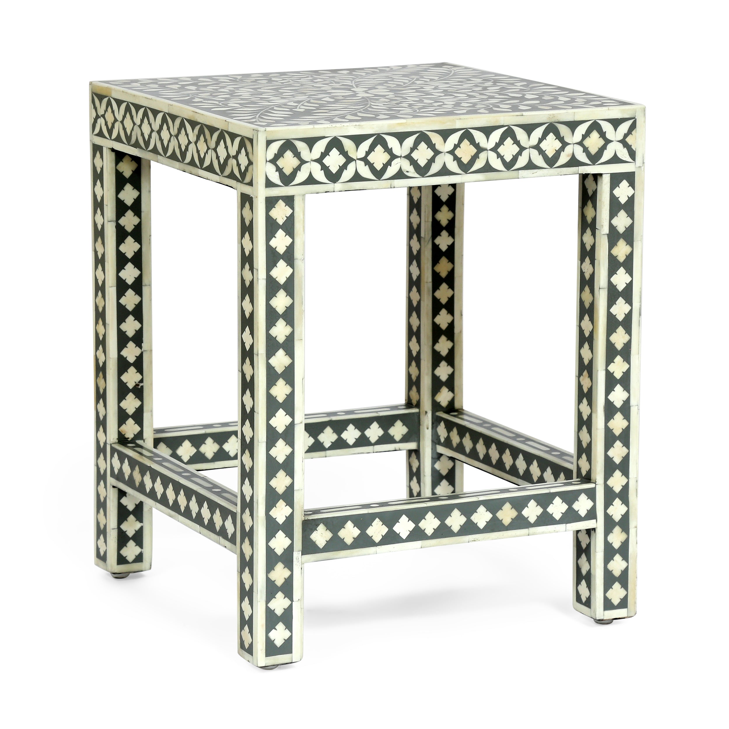 Sids Handcrafted Boho Mango Wood End Table