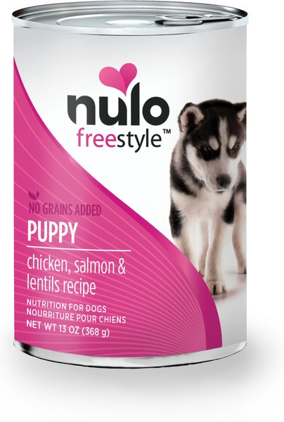 Nulo Freestyle Chicken， Salmon and Lentils Recipe Grain-Free Puppy Canned Dog Food