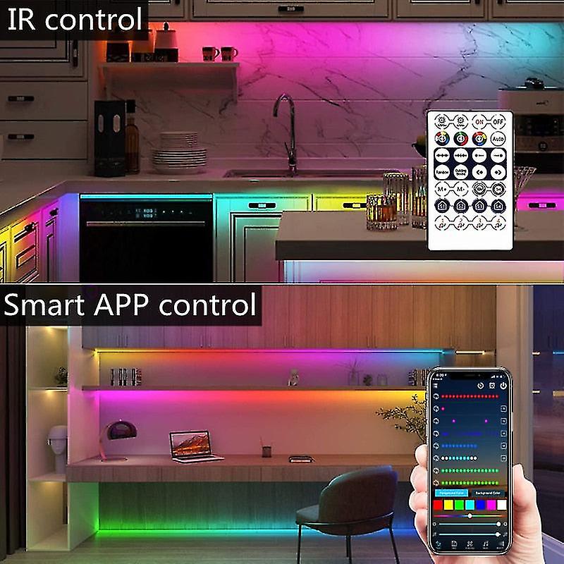 Led Strip Light Ws2812b Rgb 5050 1m-30m Rainbow Effect Usb Bluetooth Individually Addressable Diode Flexible Lamp Dc5v Backlight