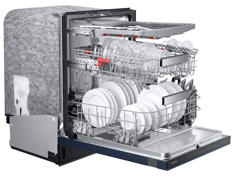 Samsung DW80R9950QN Smart Bespoke Linear Wash 39Dba Dishwasher In Fingerprint Resistant Navy Steel