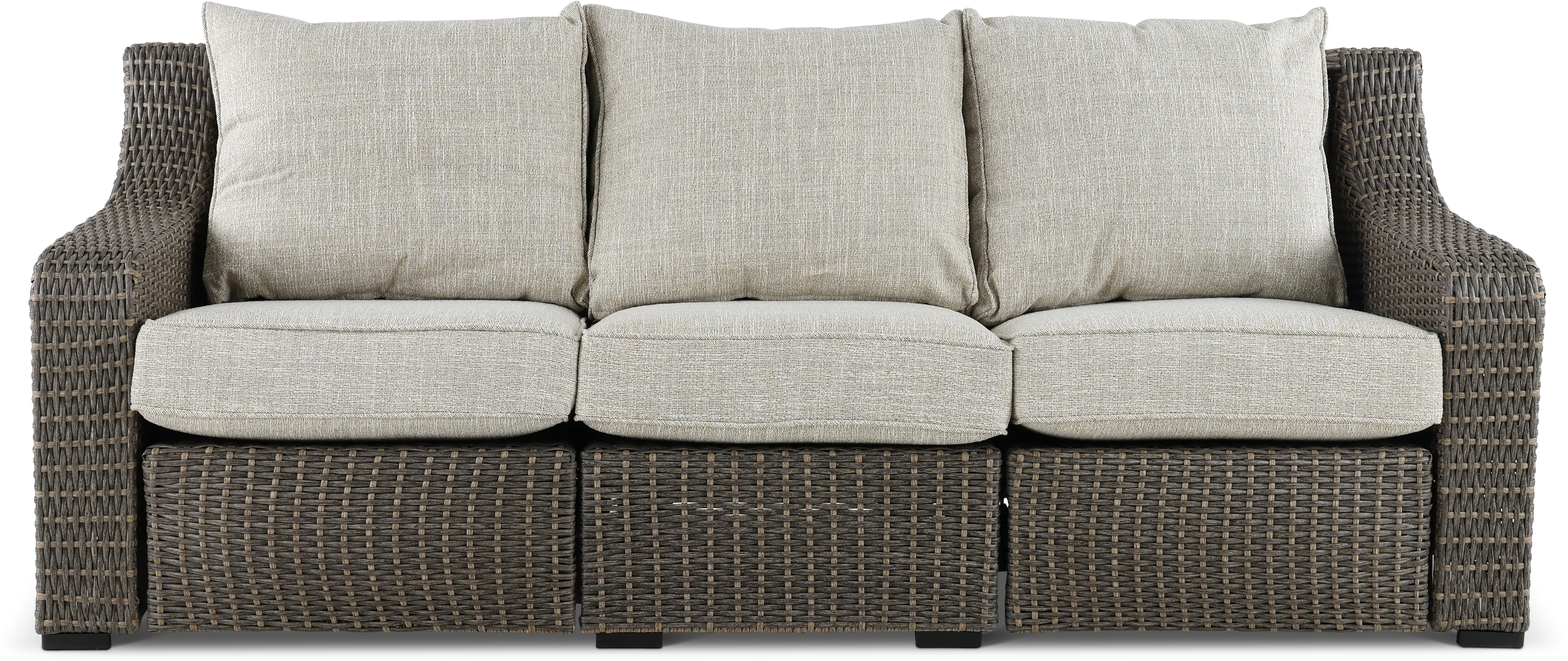 Lemans Woven Patio Sofa with Motion