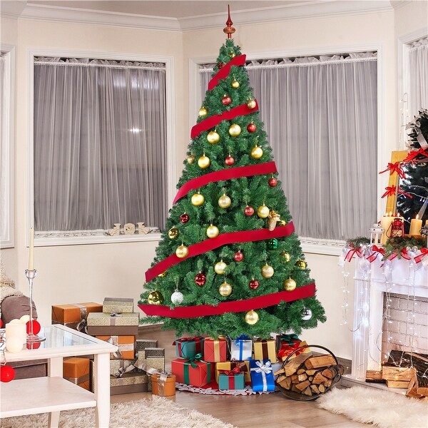 Yaheetech 6Ft/7.5Ft Artificial Lifelike Artificial Christmas Pine Tree