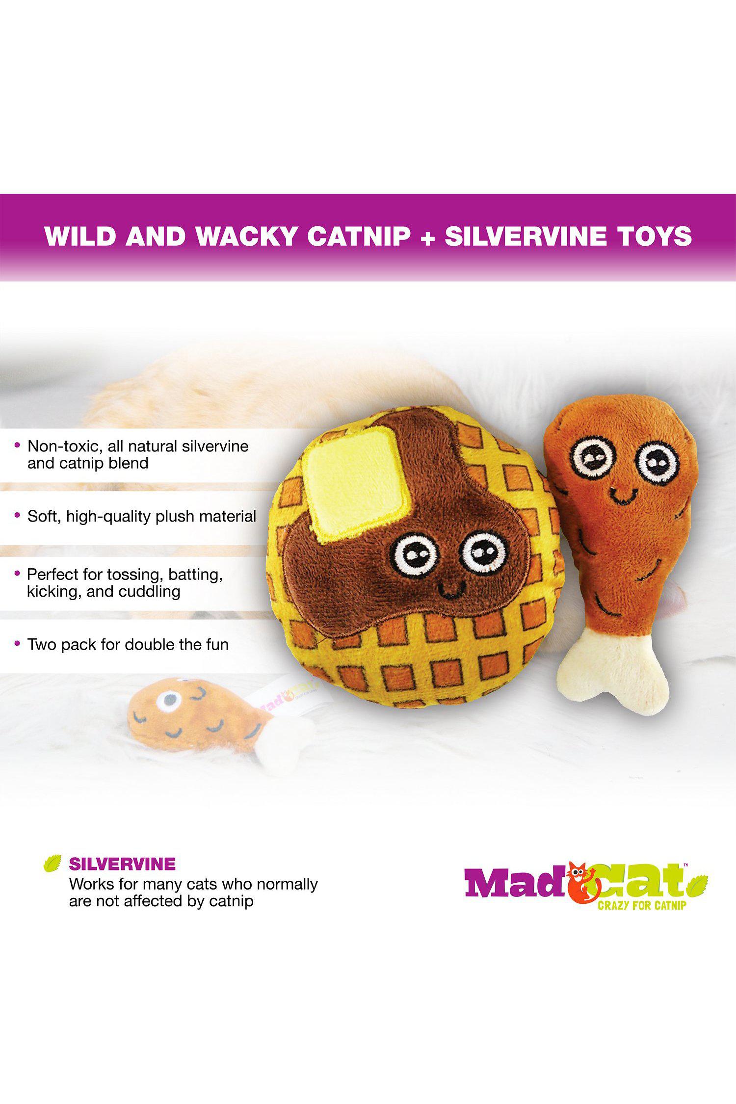 Mad Cat Chicken And Waffles Cat Toy