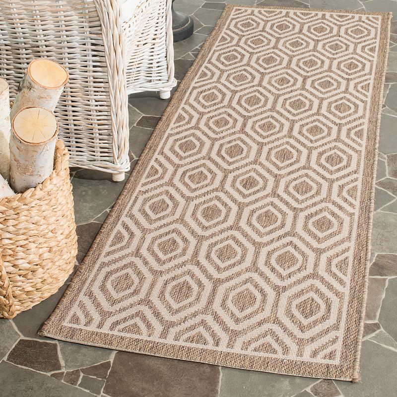 Safavieh Courtyard Tribal Geometric Indoor Outdoor Rug