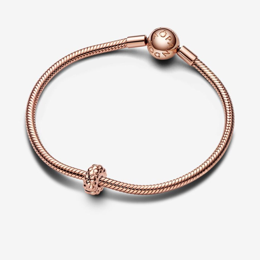 PANDORA  Studded Clip Charm in Rose Gold Plated