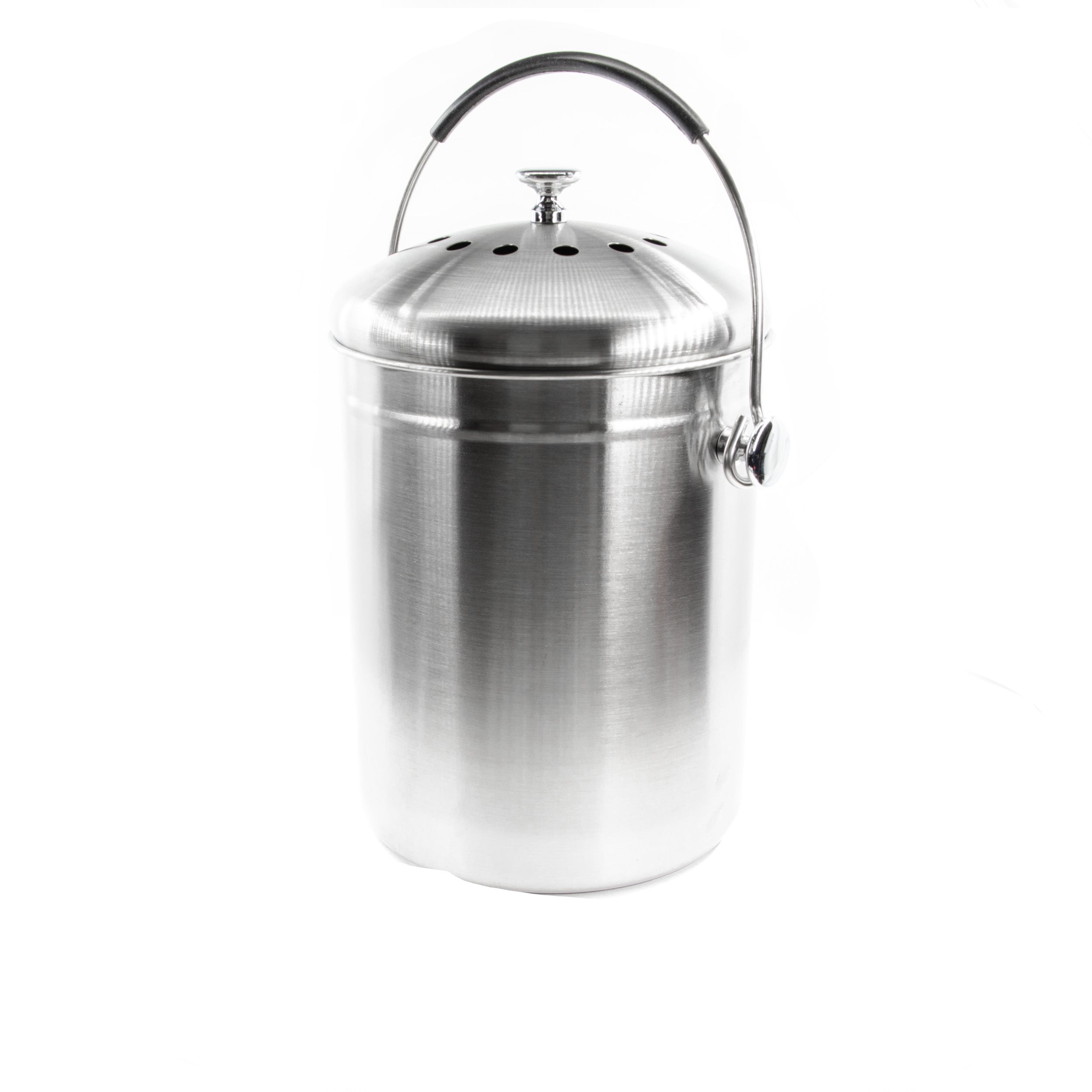 Countertop Compost Bin Stainless Steel 166 oz.