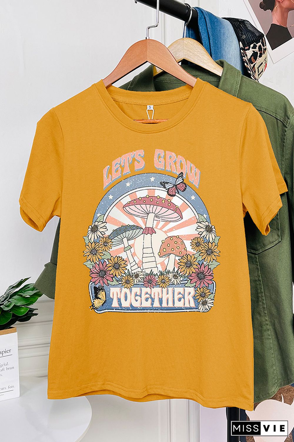 Let's Grow Together Short Sleeve Graphic Tee Wholesale