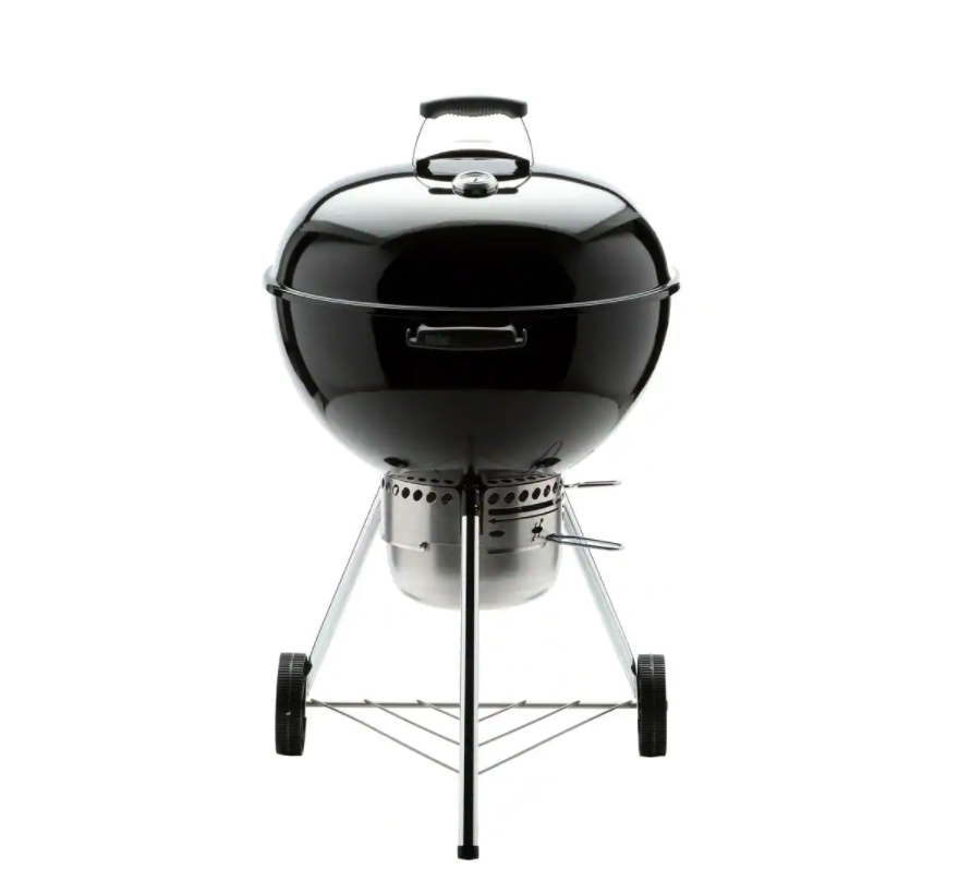 Weber 22 in. Original Kettle Premium Charcoal Grill in Black with Built-In Thermometer