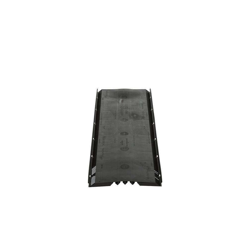 Air Vent VenturiVent 1.1 in. x 14.2 in. x 48 in. Ridge Vent in Black with Nails (Sold in Carton of 10-Pieces Only) VVPN