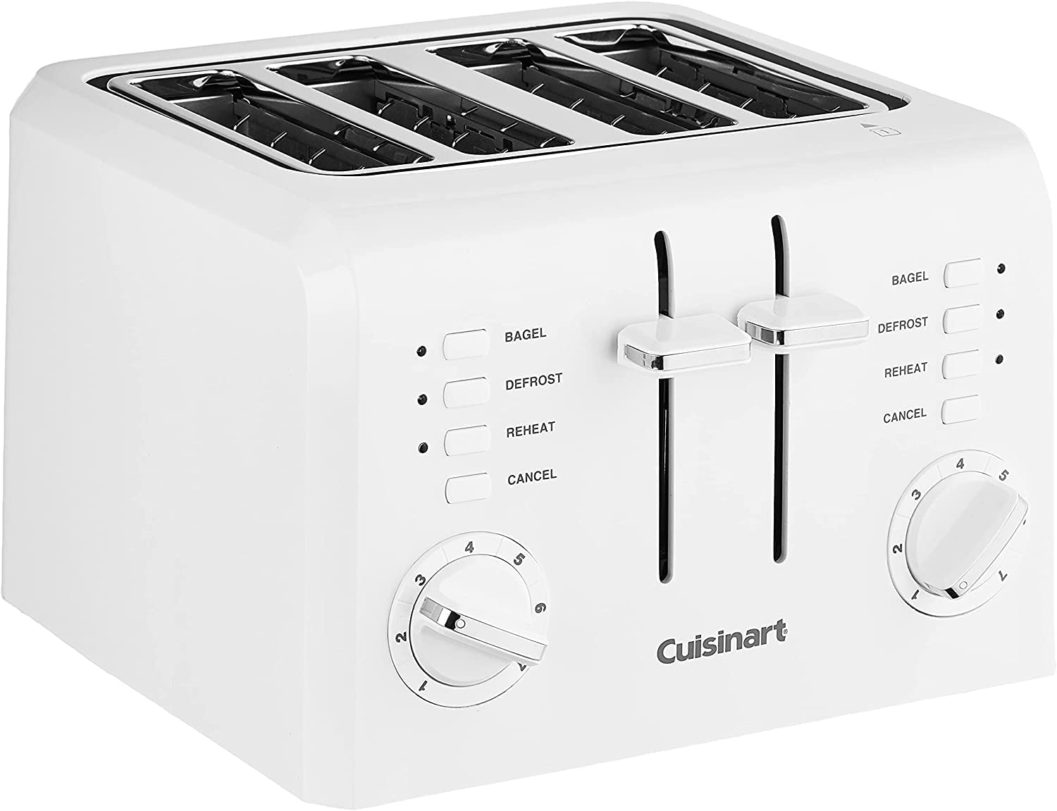 Cuisinart CPT-142P1 4-Slice Compact Plastic Toaster， White