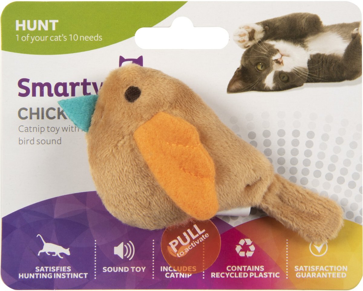 SmartyKat Chickadee Chirp Electronic Bird-Sound Cat Toy