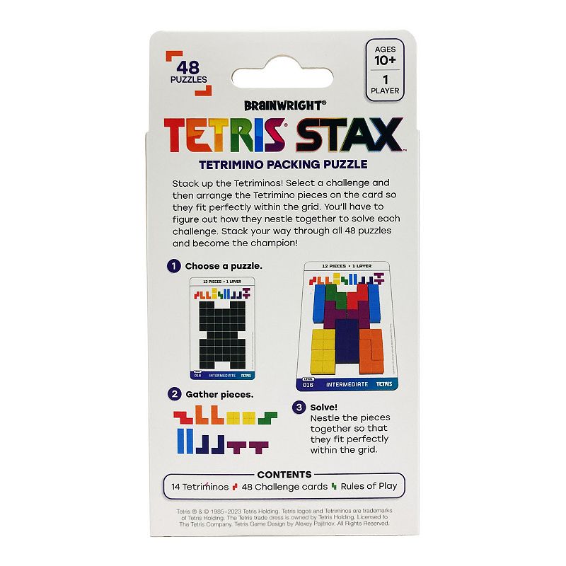 Brainwright Tetris Stax Tetrimino Packing Puzzle