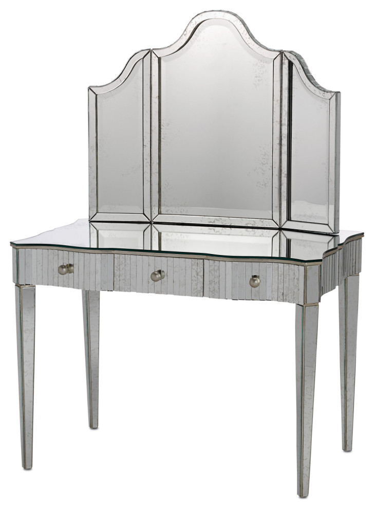 Gilda Vanity Table   Traditional   Accent Chests And Cabinets   by Currey  ampCompany  Inc.  Houzz