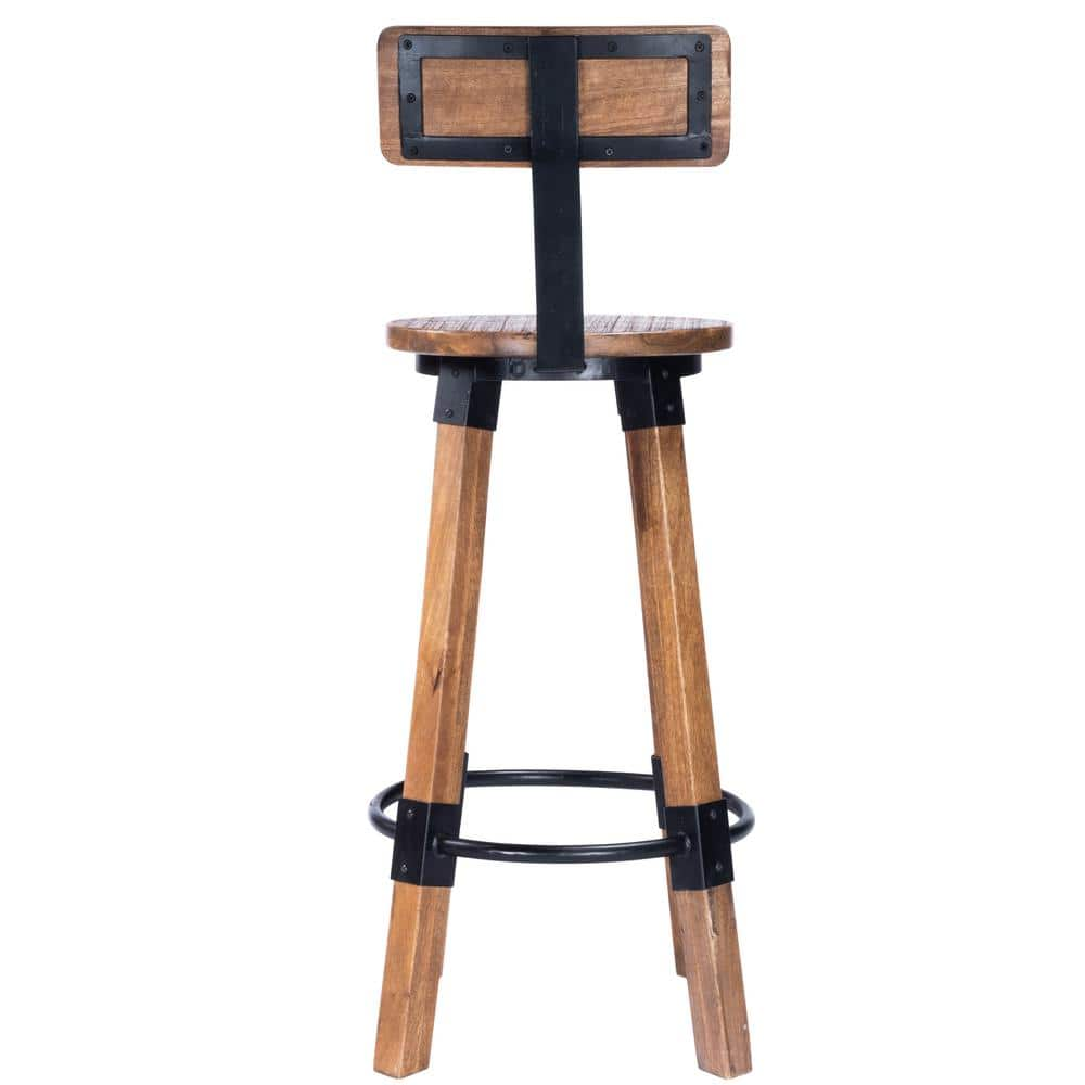 Butler Specialty Company Mountain Lodge Wood and Metal Bar Stool 42.0 in. H x 15.0 in. W x 15.0 in. D 5480330