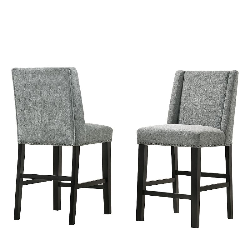 Carolina Chair and Table Laurant 2-Piece Upholstered 24 Stools