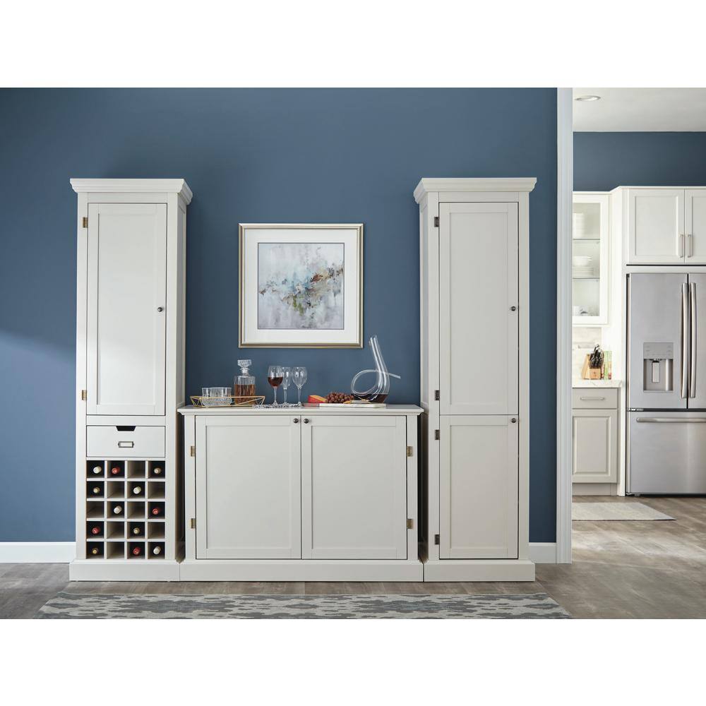 Home Decorators Collection Prescott Polar White Modular 2-Door Kitchen Pantry 9950500410