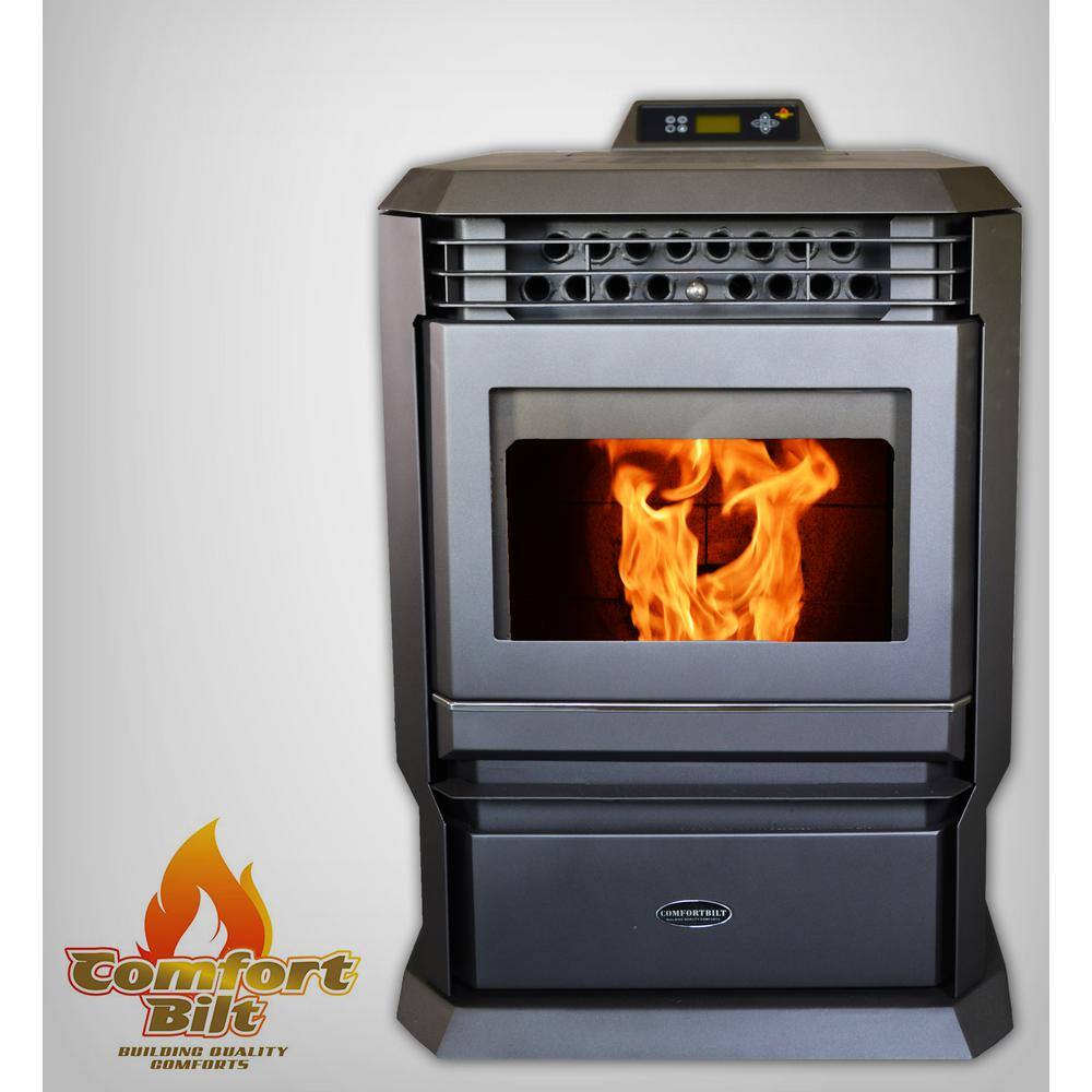 ComfortBilt HP61-BLACK Pellet Stove 3000 sq. ft. EPA Certified with Programmable Thermostat HP61-Black