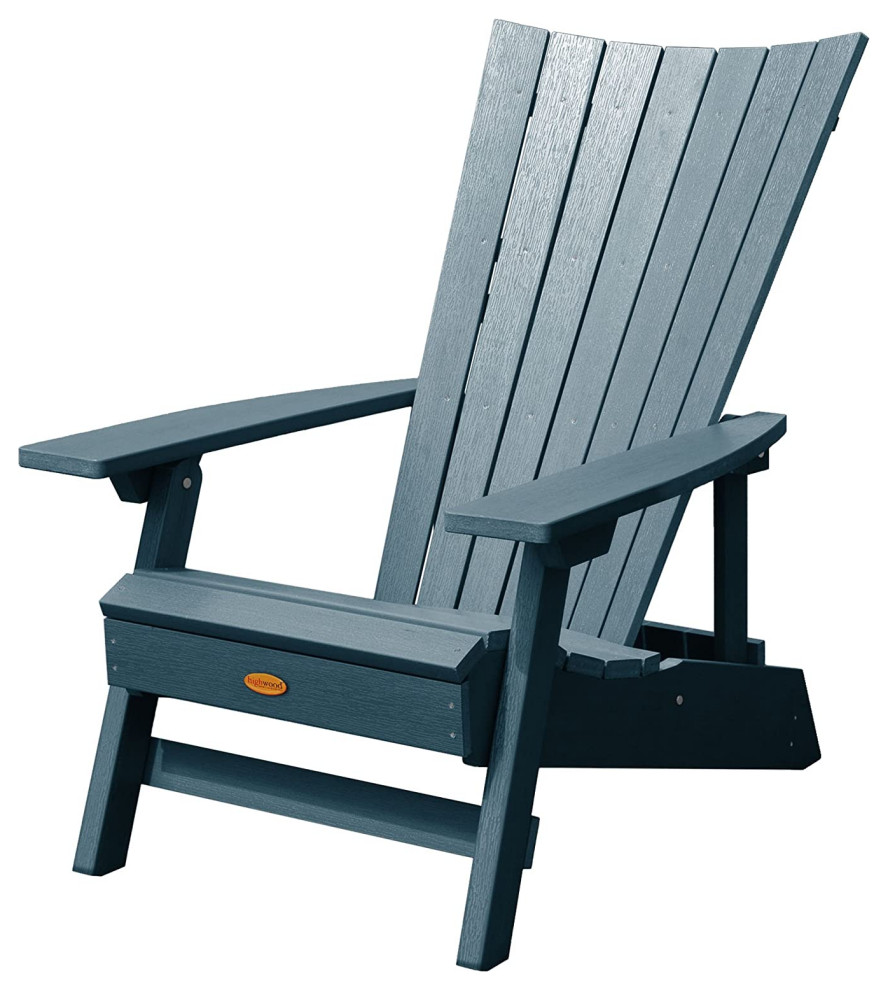 Unique Adirondack Chair  Weatherproof Frame and Slatted High Back   Contemporary   Adirondack Chairs   by Decor Love  Houzz