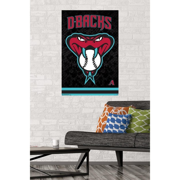 Trends International Mlb Arizona Diamondbacks Snake Head Logo Unframed Wall Poster Prints