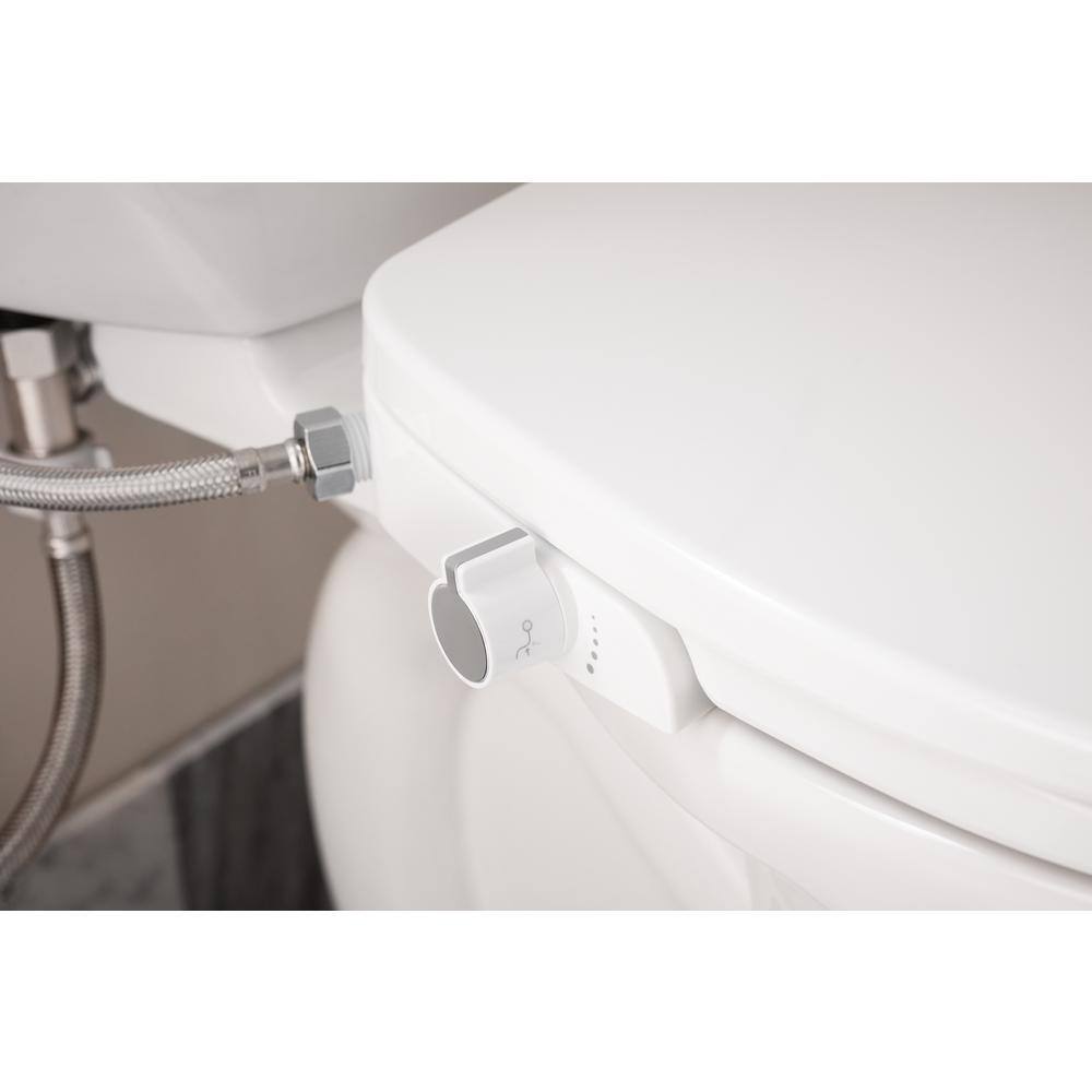 MOEN 2-Series Non-Electric Bidet Seat for Round Toilets in White EB500-R