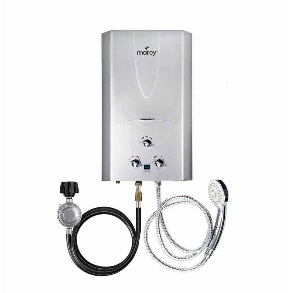 MAREY 4.2 GPM 100000 BTUs Whole House solution Digital Display Outdoor Propane Gas Tankless Water Heater GA16OLPDP