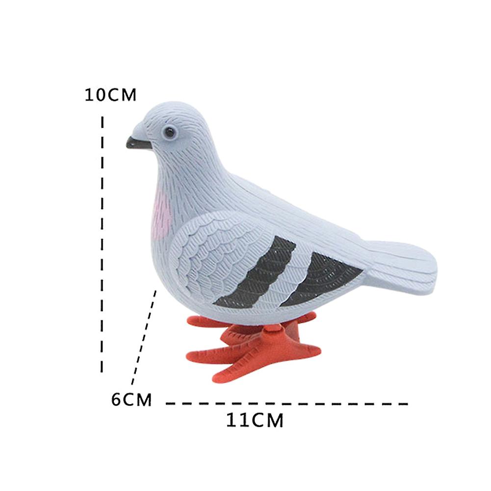 5pcs Simulation Pigeon Model Cute Clockwork Will Bounce Pigeon Children Toys Home Garden Animal Ornaments