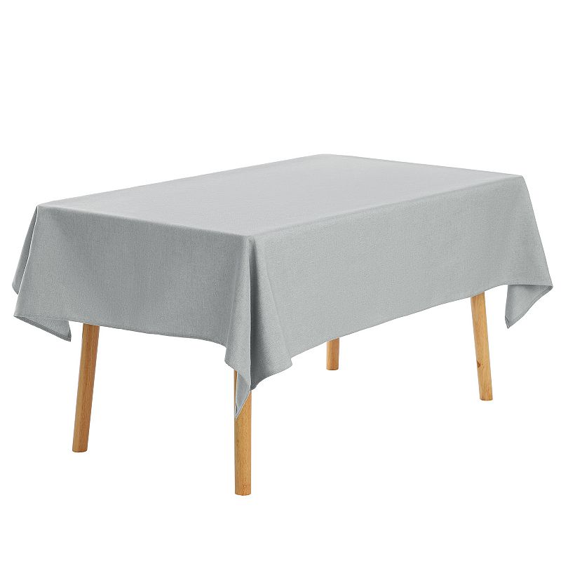 Rectangle Cotton Linen Waterproof Spillproof Wrinkle Free Table Cover 1 Pc， 51 X 71