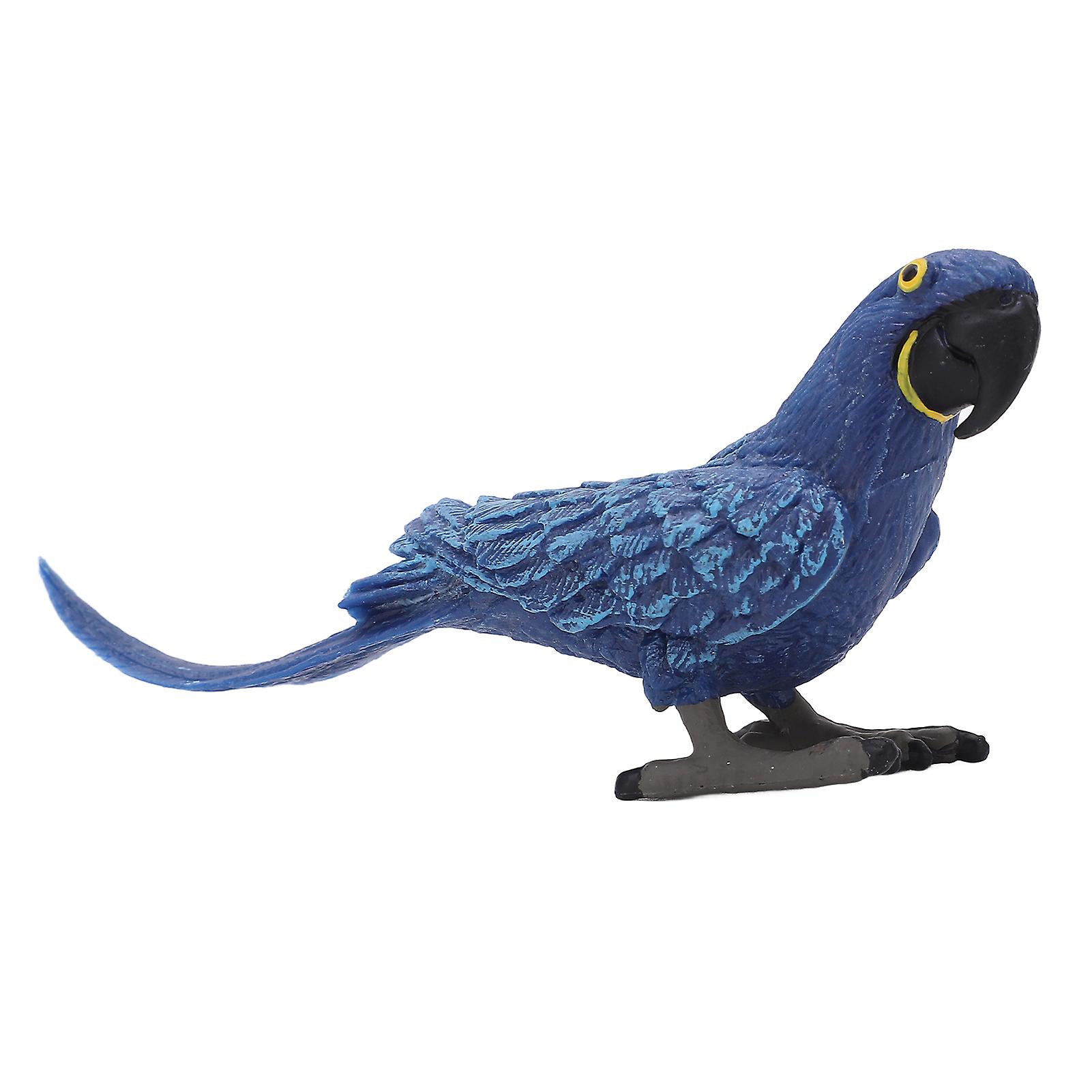 Blue Macaw Model Real Vivid Parrot Environmentally Friendly Bird Model Gift For Early Education Toy Decoration