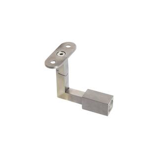 IAM Design Square Profile Articulating Post Side Mount Stainless Steel Flat Handrail Support E019760144