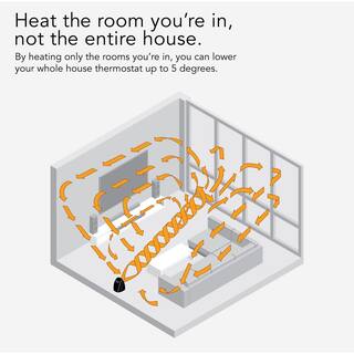 Vornado VH200 1500-Watt Forced Air Heater Electric Portable Whole Room Vortex Heat Circulation EH1-0092-06