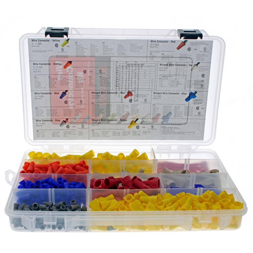 Buchanan Standard and Winged Wire Connector Assortment Kit with Case 30-2095