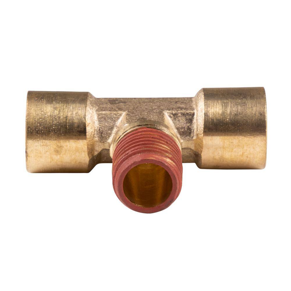 Husky 14 in. Female x 14 in. Female x 14 in. Male NPT Brass Tee Fitting HKATA071004