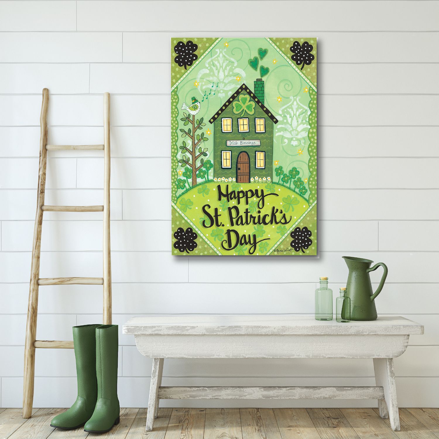 COURTSIDE MARKET Happy St. Patrick's Day Wall Art