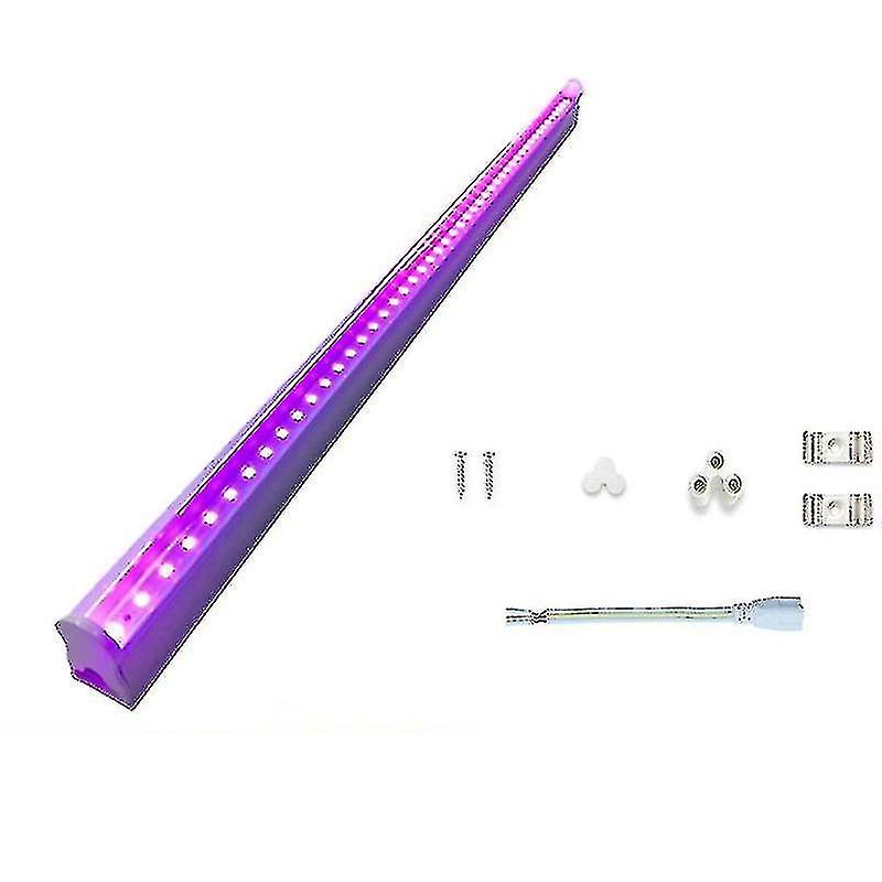 T5led Ultraviolet Tube Light 395nm Uv Led Tube Lamp Blacklight Lamp With Eu Plug For Ktv Bar Party (