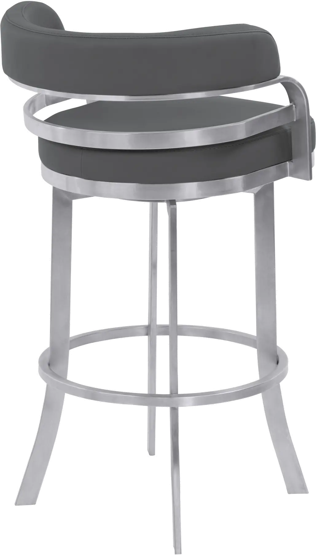 Prinz Gray Swivel Bar Stool