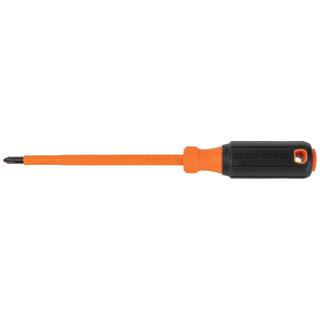 Klein Tools Insulated Screwdriver #2 Phillips Tip 6 in. Round Shank 6836INS