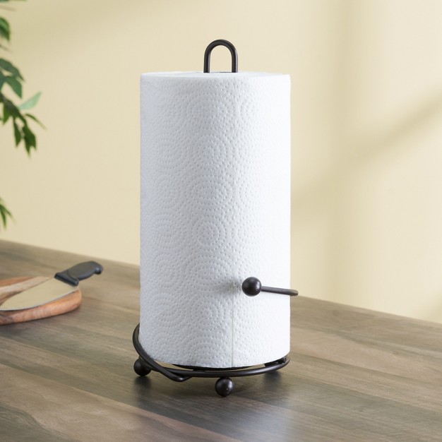 Home Basics Wire Collection Paper Towel Holder Bronze
