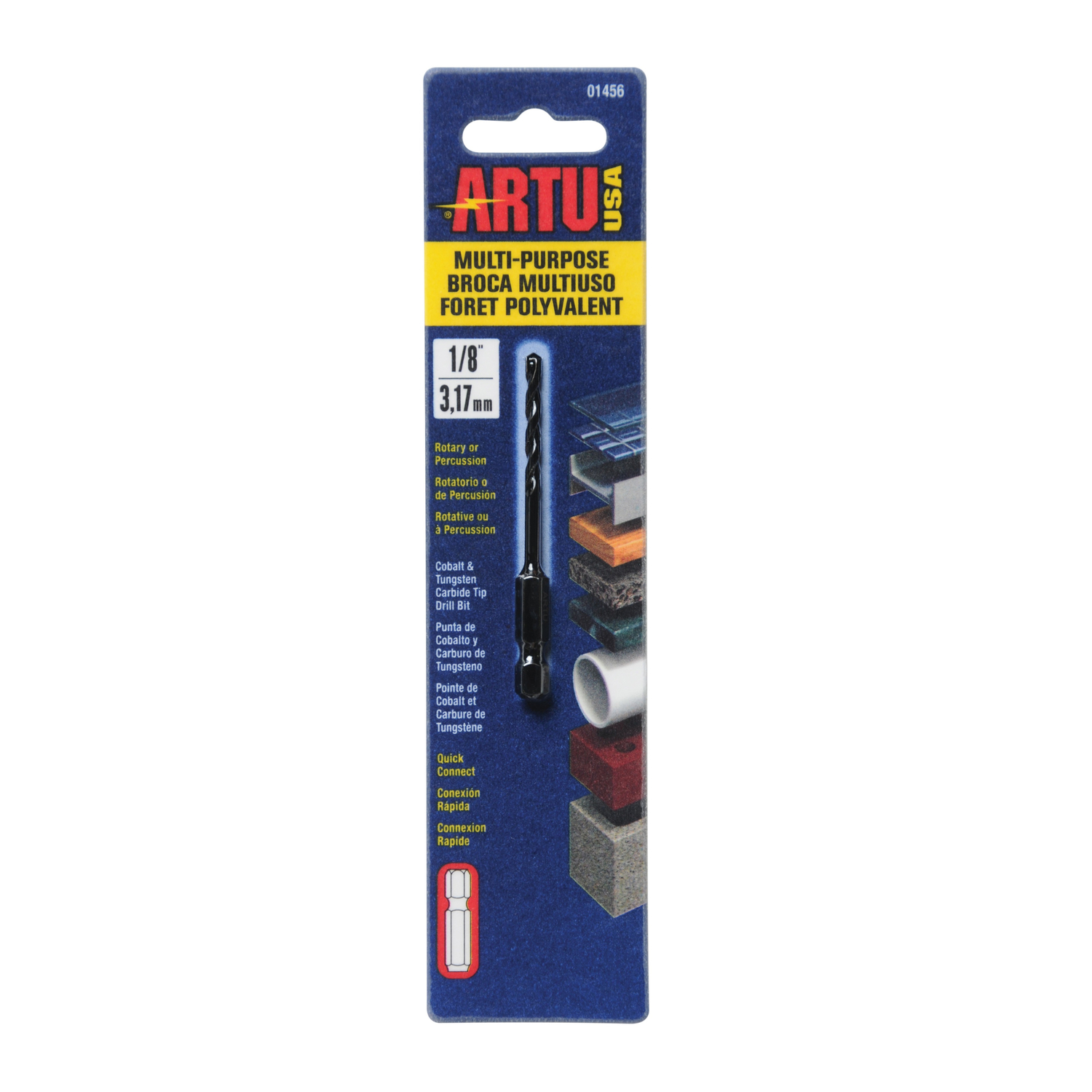 ARTU 1/8 in. X 2-7/8 in. L Tungsten Carbide Tipped Drill Bit 1 pc