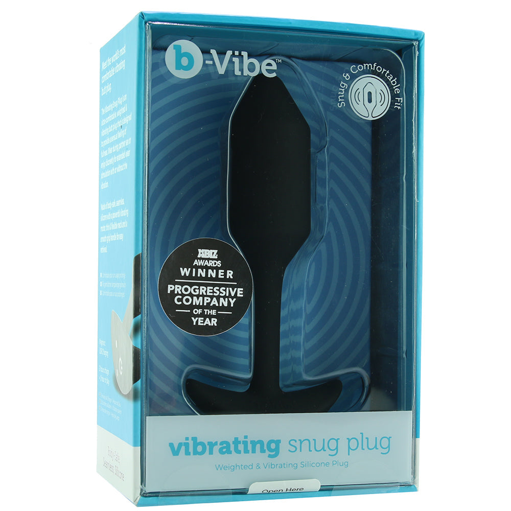 Vibrating Weighted Silicone Snug Plug in Medium