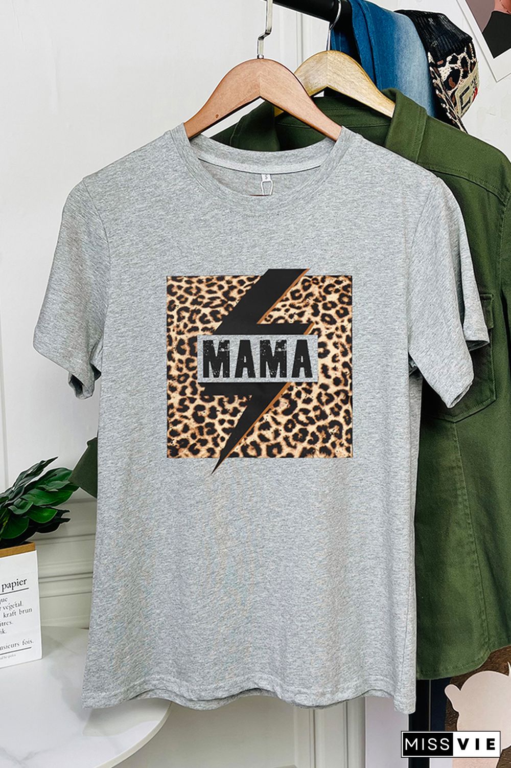 MAMA lightning Short Sleeve Graphic Tee Wholesale