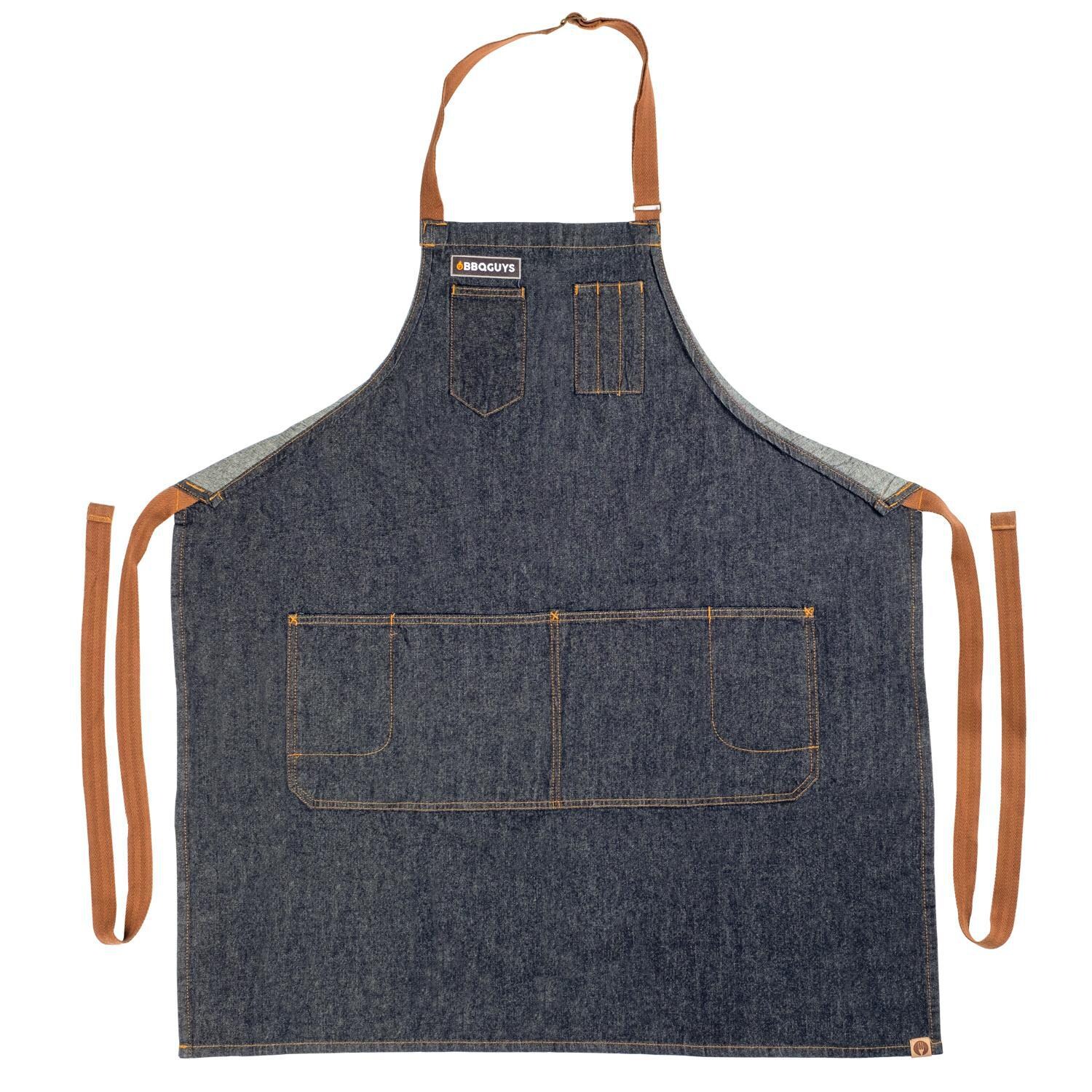 Contemporary Denim Memphis Bib BBQ Apron