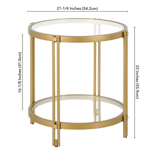 Inez 21'' Wide Round Side Table