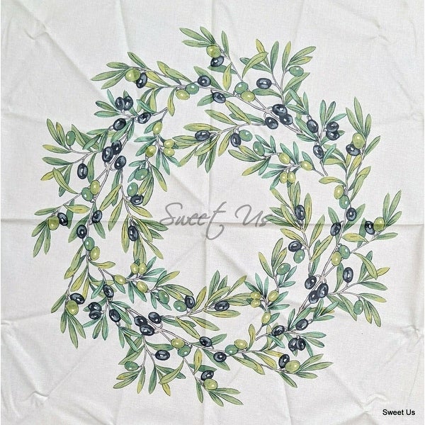 Wipeable Tablecloth Spill Resistant French Fleur Oliviers Collection