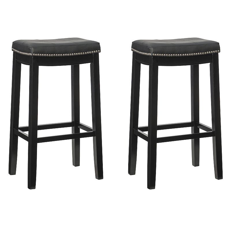 Linon Claridge Bar Stool 2-piece Set