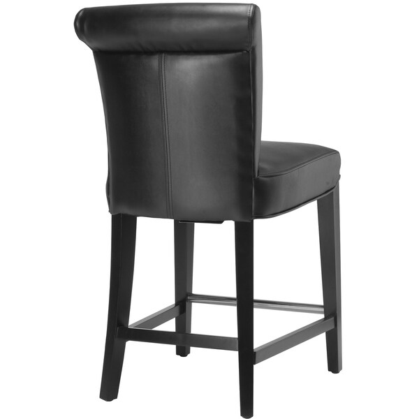 Safavieh Seth Black Faux Leather 23-inch Counter Stool - 18.7